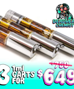Buy Deadhead Chemist DMT 3 Cartridges Deal 1ML  in Canada