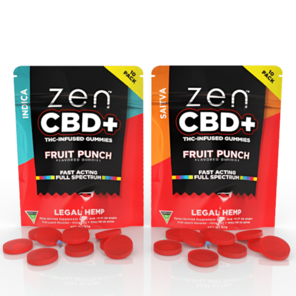 Fruit Punch CBD & THC Gummies | Sativa & Indica Fruit Punch CBD & THC Gummies | Sativa & Indica